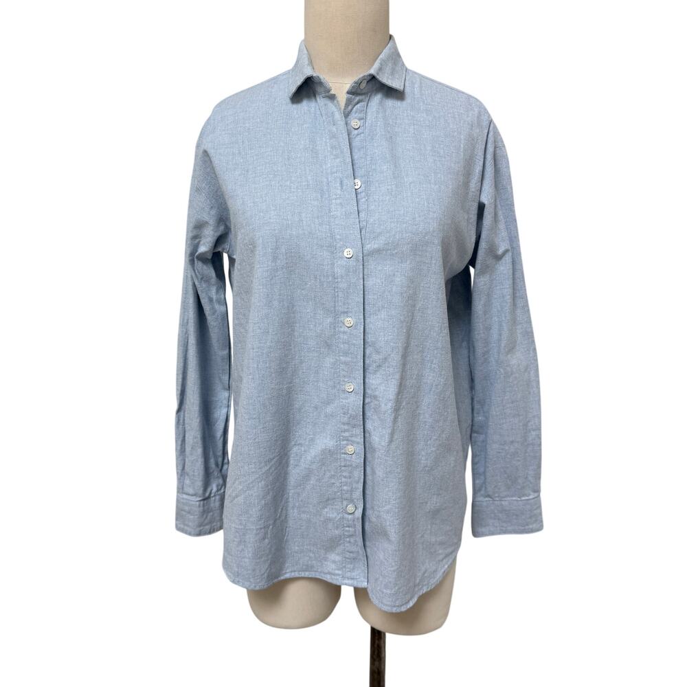 Hartford Alternative Charlotte Blue Soft Flannel Classic Button-Down Size 2